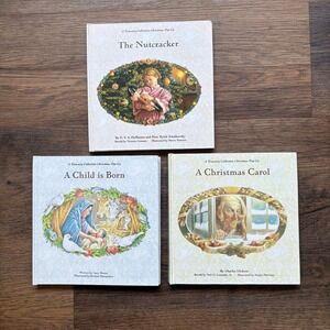 1993 A Treasury Collection Christmas Pop-Up Books: Nutcracker, Carol, Child Born